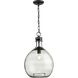 Blue Marlin 1 Light 13 inch Graphite Pendant Ceiling Light, Design Series