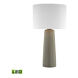 Peconic Bay 27 inch 9.5 watt Polished Concrete Outdoor Table Lamp