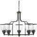 San Francisco Bay 5 Light 28 inch Antique Bronze Chandelier Ceiling Light