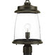 Queenscliff 1 Light 19 inch Antique Bronze Outdoor Post Lantern
