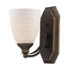 Sea of Azov 1 Light 8 inch Aged Bronze Vanity Light Wall Light
