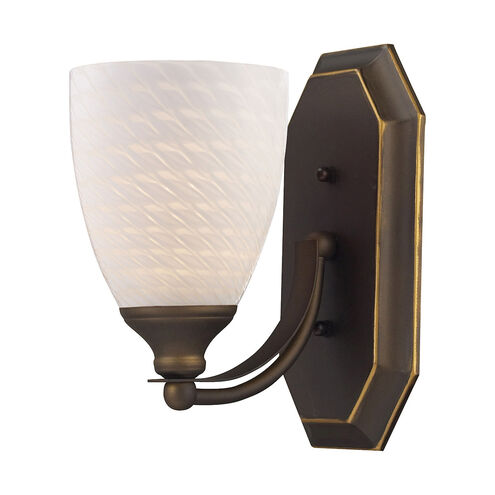 Sea of Azov 1 Light 8 inch Aged Bronze Vanity Light Wall Light