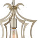 Beagle Channel 1 Light 11 inch Aged Silver Mini Pendant Ceiling Light