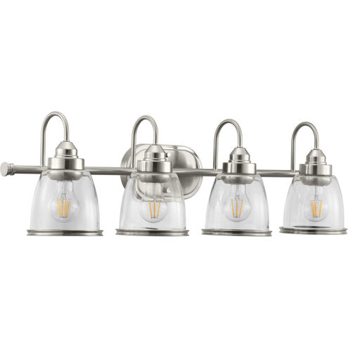 San Francisco Bay 4 Light 32.5 inch Brushed Nickel Bath Vanity Wall Light