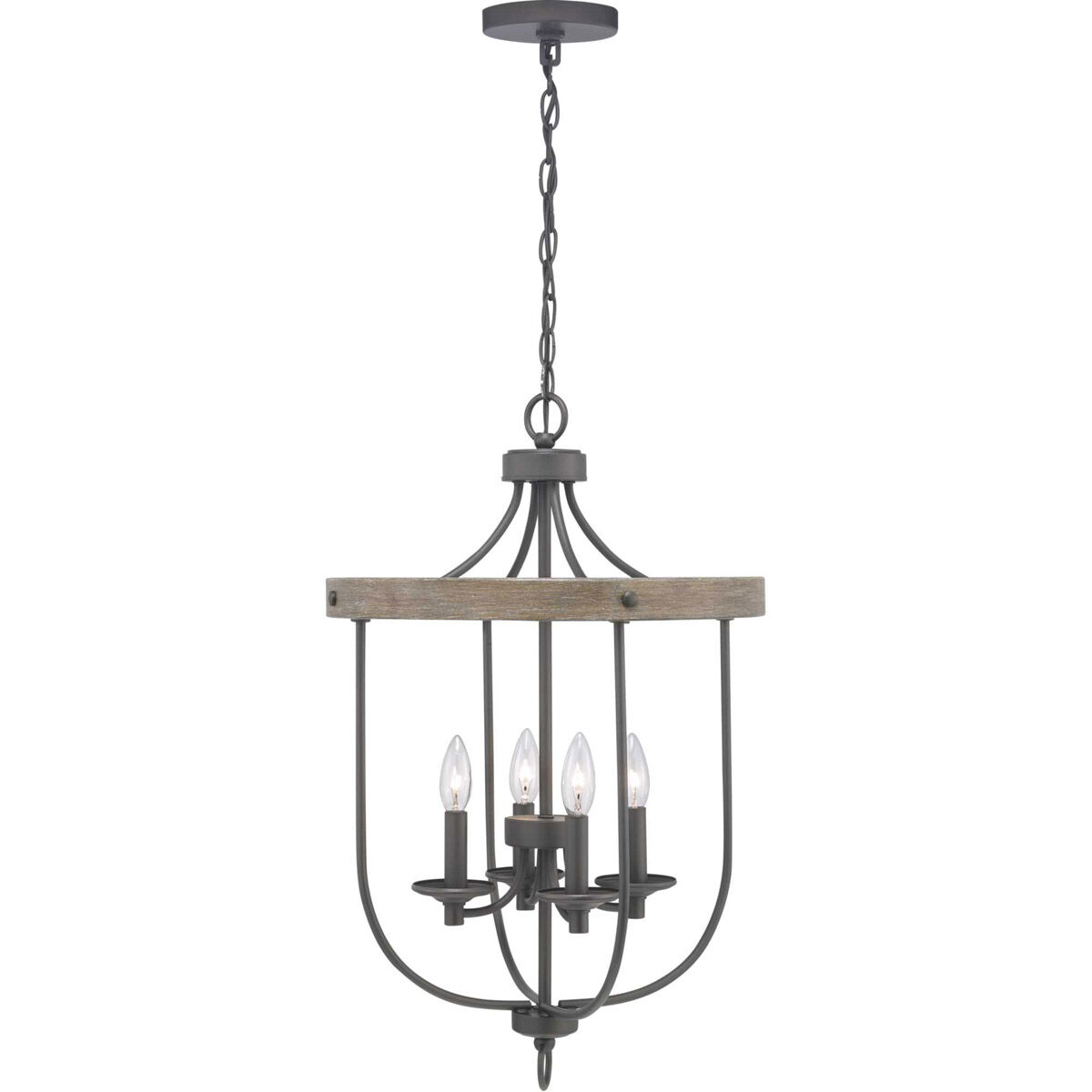 Camps Bay 4 Light 17 inch Graphite Foyer Pendant Ceiling Light