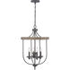 Camps Bay 4 Light 17 inch Graphite Foyer Pendant Ceiling Light