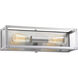 Islands 2 Light 16 inch Stainless Steel Bath Vanity Wall Light, Design Series