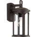 Grand Traverse Bay 1 Light 14 inch Antique Bronze Outdoor Wall Lantern