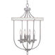 Camps Bay 4 Light 17 inch Galvanized Foyer Pendant Ceiling Light