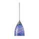 Key West 1 Light 5 inch Satin Nickel Mini Pendant Ceiling Light
