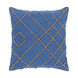 San Leandro Bay 22 X 22 inch Dark Blue/Tan Pillow Cover, Square