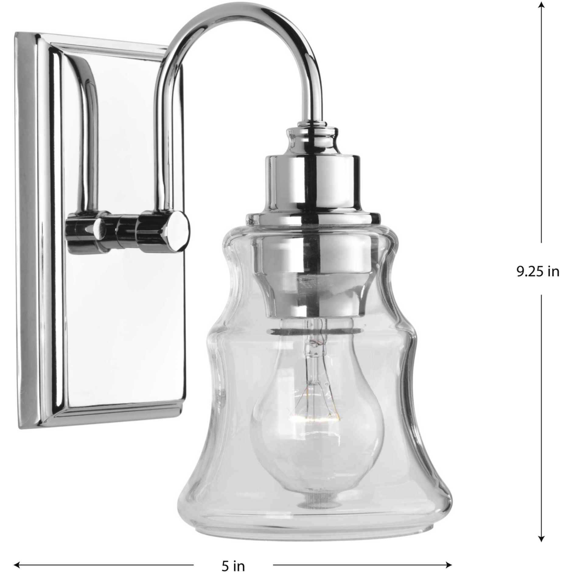 Maritime 1 Light 5 inch Polished Chrome Bath Vanity Wall Light