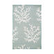 Atlantic 63 X 39 inch Aqua/Ivory Rugs, Wool