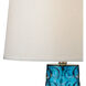 Treasure Coast 27 inch 150 watt Blue Table Lamp Portable Light