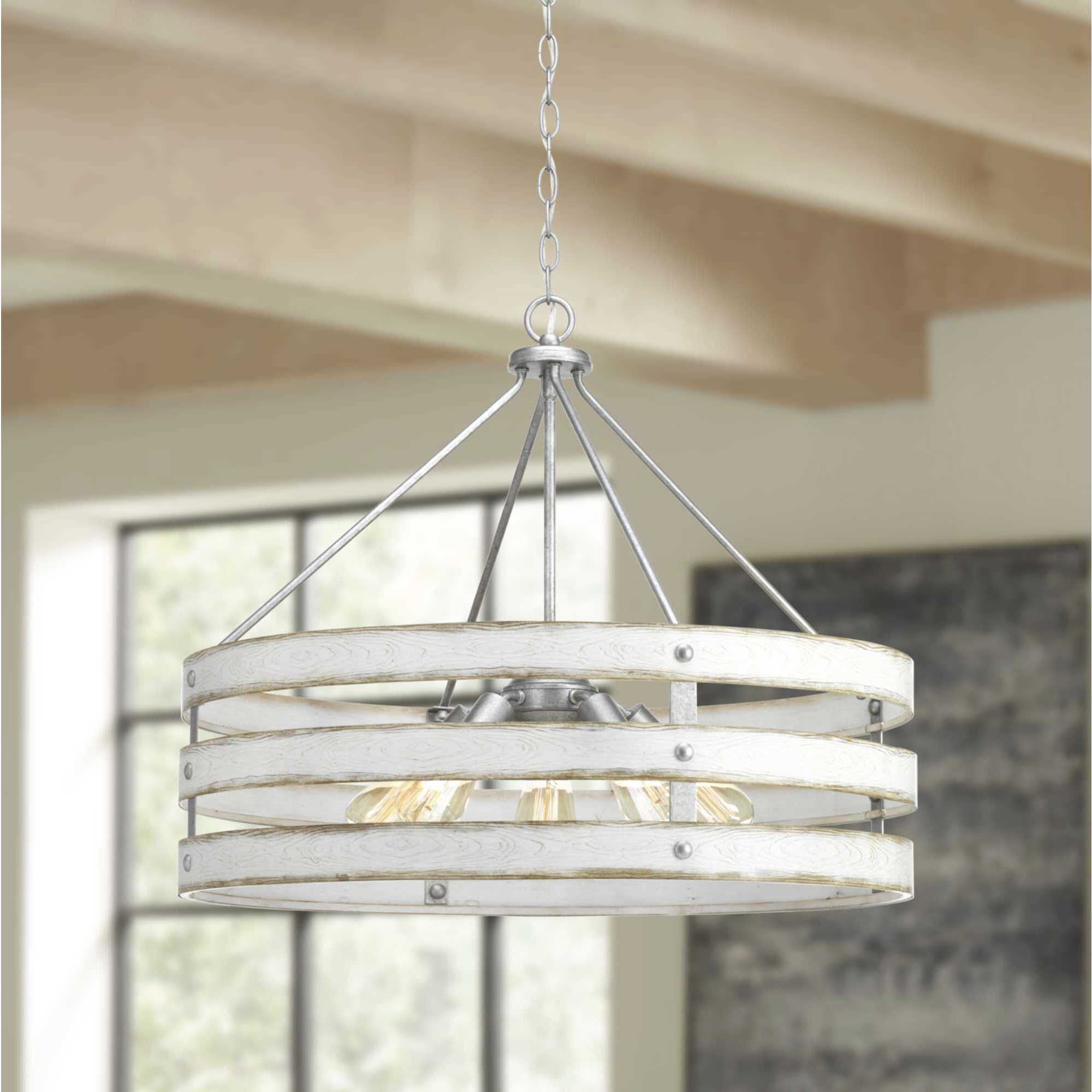 Camps Bay 5 Light 27.75 inch Galvanized Pendant Ceiling Light