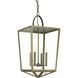 Oludeniz Beach 4 Light 16.25 inch Aged Brass Foyer Pendant Ceiling Light, Design Series