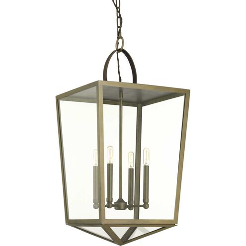 Oludeniz Beach 4 Light 16.25 inch Aged Brass Foyer Pendant Ceiling Light, Design Series