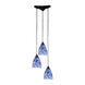 Maundays Bay 3 Light 10 inch Dark Rust Pendant Ceiling Light