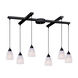 Maundays Bay 6 Light 17 inch Dark Rust Mini Pendant Ceiling Light