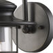 Skiff 1 Light 12 inch Matte Black Outdoor Wall Sconce