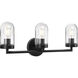 Paia 3 Light 23.13 inch Graphite Bath Vanity Wall Light