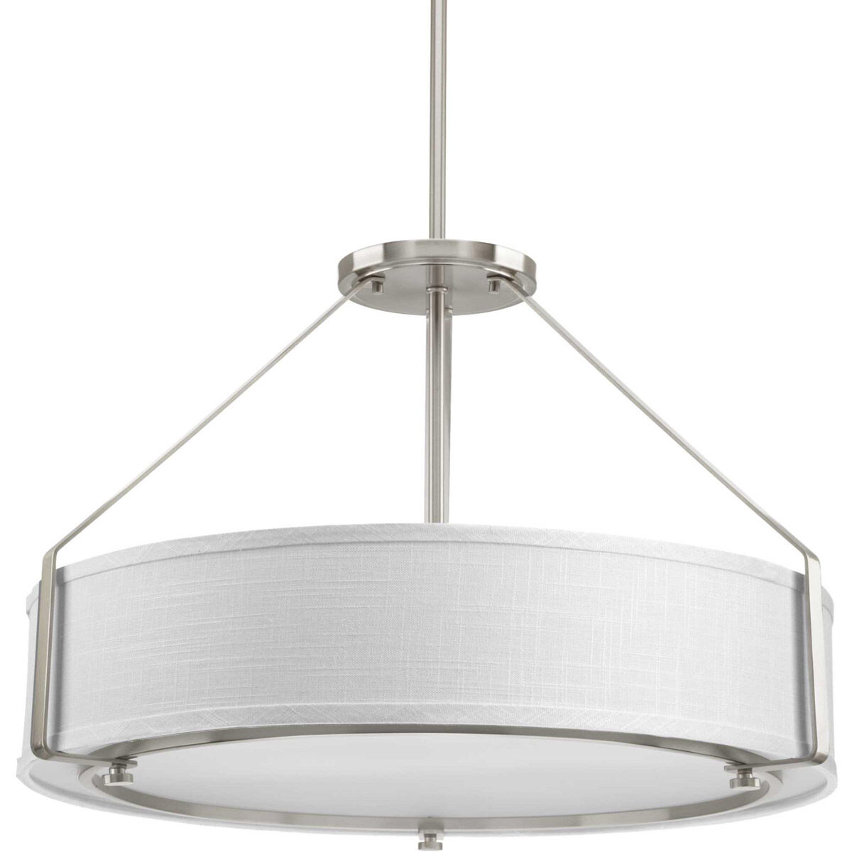 LeConte Bay 4 Light 24 inch Brushed Nickel Pendant Ceiling Light, Design Series