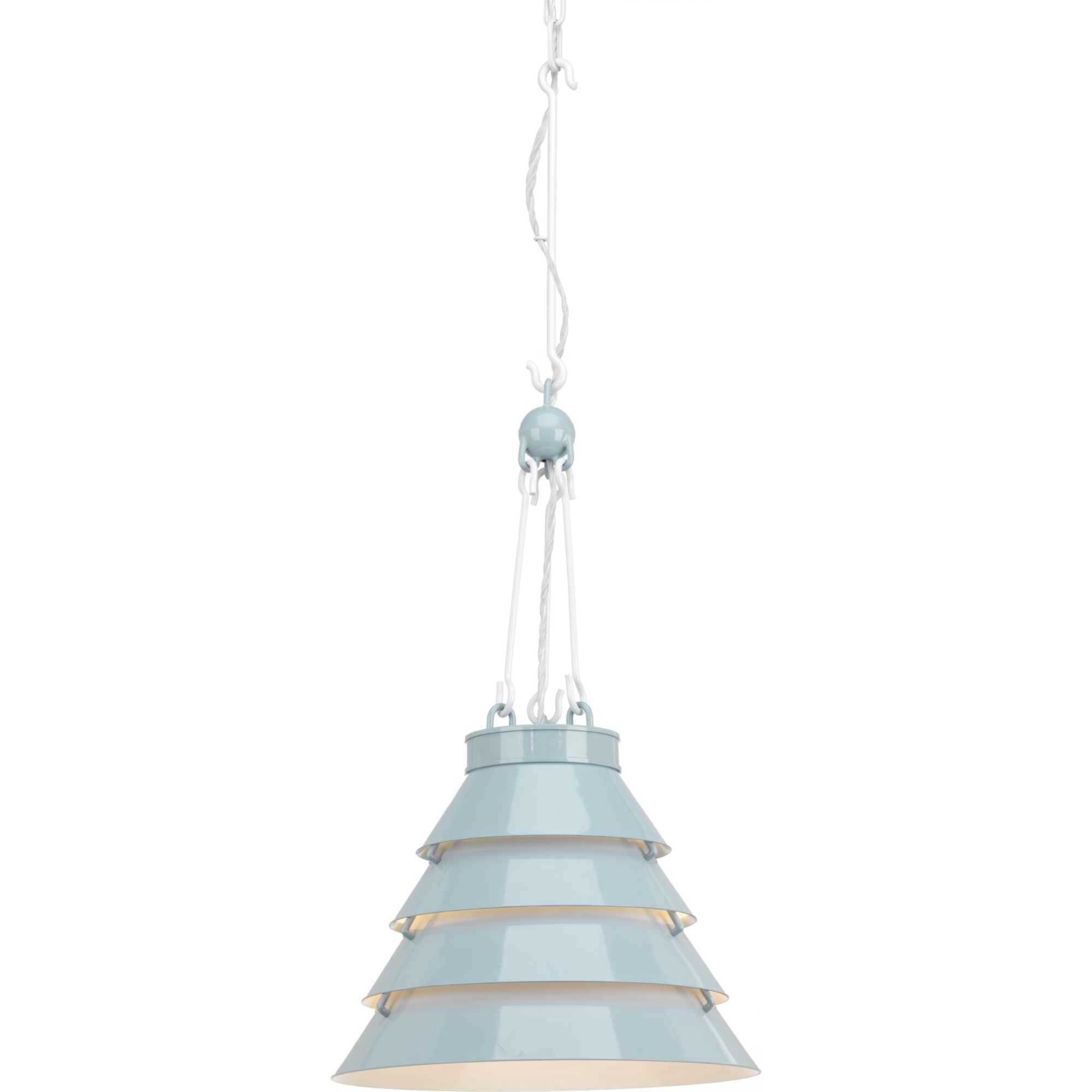 Blue Hill 1 Light 13.88 inch Matte Blue Enamel Pendant Ceiling Light, Design Series