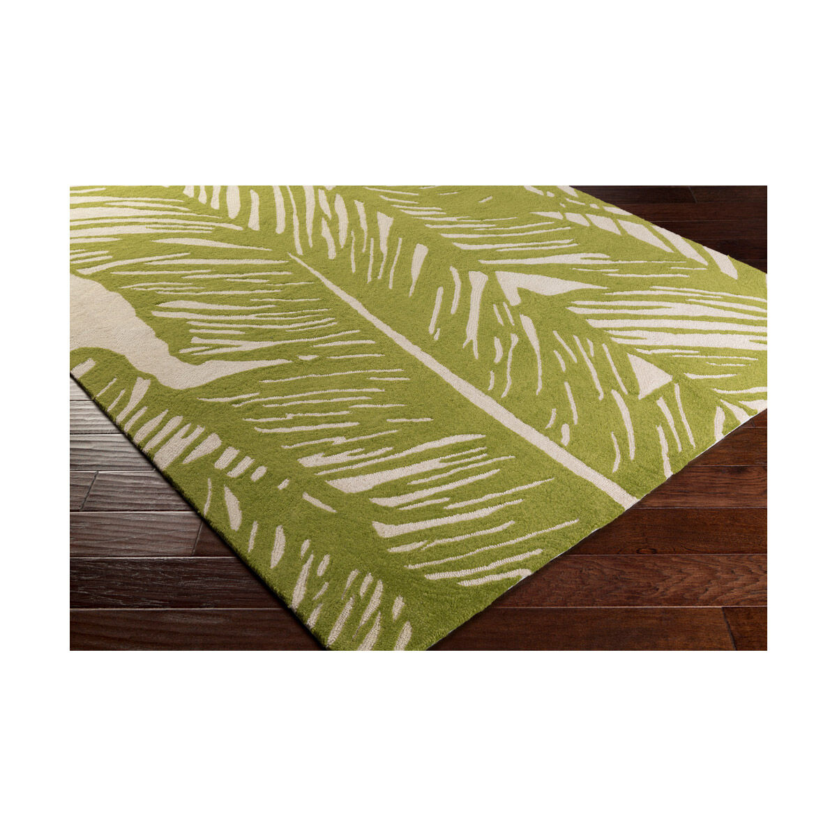 Kennebunkport 90 X 60 inch Olive/Beige Indoor Area Rug, Polypropylene