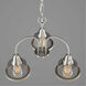 Biarritz 3 Light 20 inch Brushed Nickel Chandelier Ceiling Light