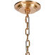 Laucala 12 Light 48 inch Satin Brass with Natural Abaca Chandelier Ceiling Light