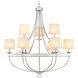 Camps Bay 9 Light 35.25 inch Galvanized Chandelier Ceiling Light