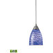 Key West LED 5 inch Satin Nickel Mini Pendant Ceiling Light
