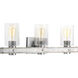 Camps Bay 3 Light 24 inch Galvanized Bath Vanity Wall Light
