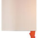 Bay of Biscay 28 inch 150 watt Red with Clear Table Lamp Portable Light