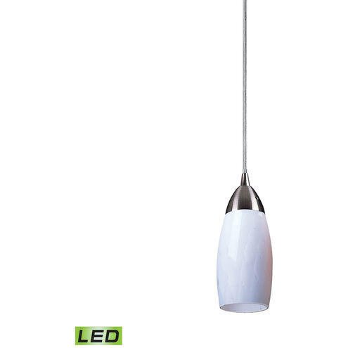 Castle LED 3 inch Satin Nickel Mini Pendant Ceiling Light