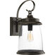Queenscliff 1 Light 21 inch Antique Bronze Outdoor Wall Lantern, Large