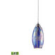 Sausalito LED 5 inch Satin Nickel Multi Pendant Ceiling Light, Configurable