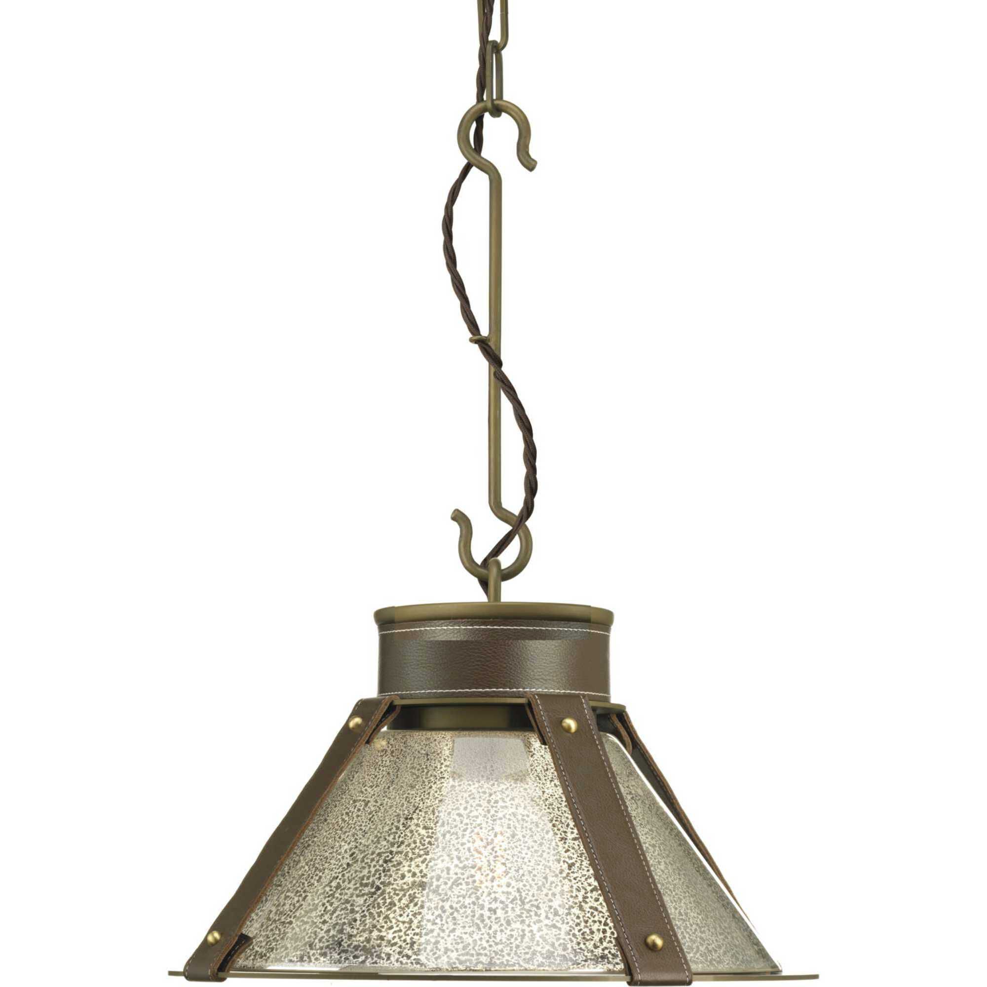 Frenchman Bay 1 Light 15.75 inch Aged Brass Pendant Ceiling Light, Design Series