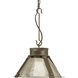 Frenchman Bay 1 Light 15.75 inch Aged Brass Pendant Ceiling Light, Design Series