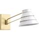Railay Beach 22.5 inch 60 watt Brushed Brass Swing Arm Wall Sconce Wall Light, Design Series