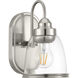 San Francisco Bay 1 Light 5.75 inch Brushed Nickel Bath Vanity Wall Light