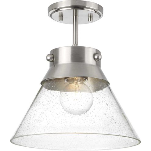 Olive Ridley 1 Light 11.75 inch Brushed Nickel Semi-Flush Convertible Ceiling Light, Design Series