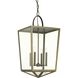 Oludeniz Beach 4 Light 16.25 inch Aged Brass Foyer Pendant Ceiling Light, Design Series