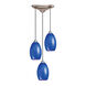 Block Island 3 Light 10 inch Satin Nickel Mini Pendant Ceiling Light
