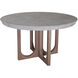 Shoreline 54 inch Polished Concrete with Natural Dining Table