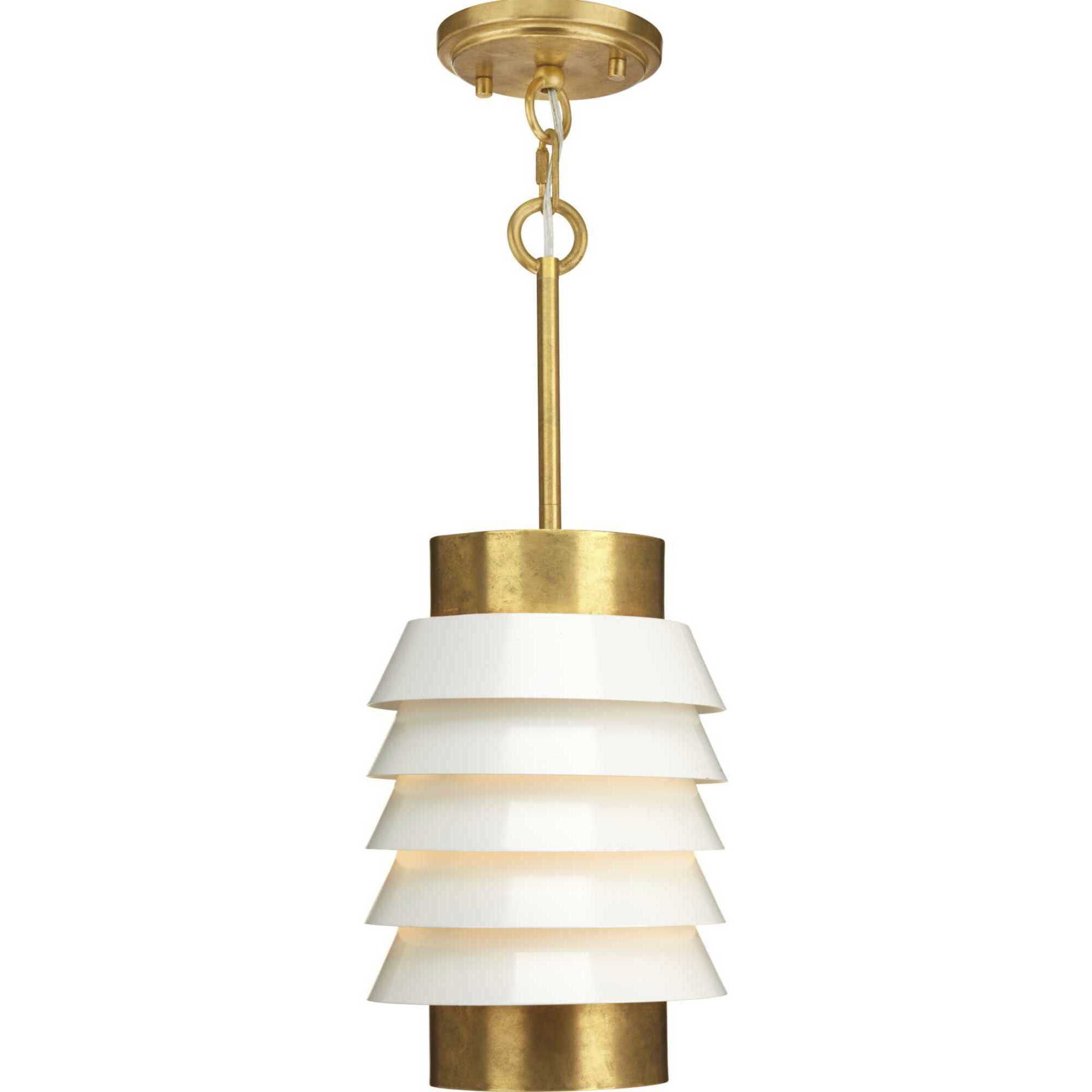 Railay Beach 1 Light 8 inch Brushed Brass Pendant Ceiling Light, Design Series