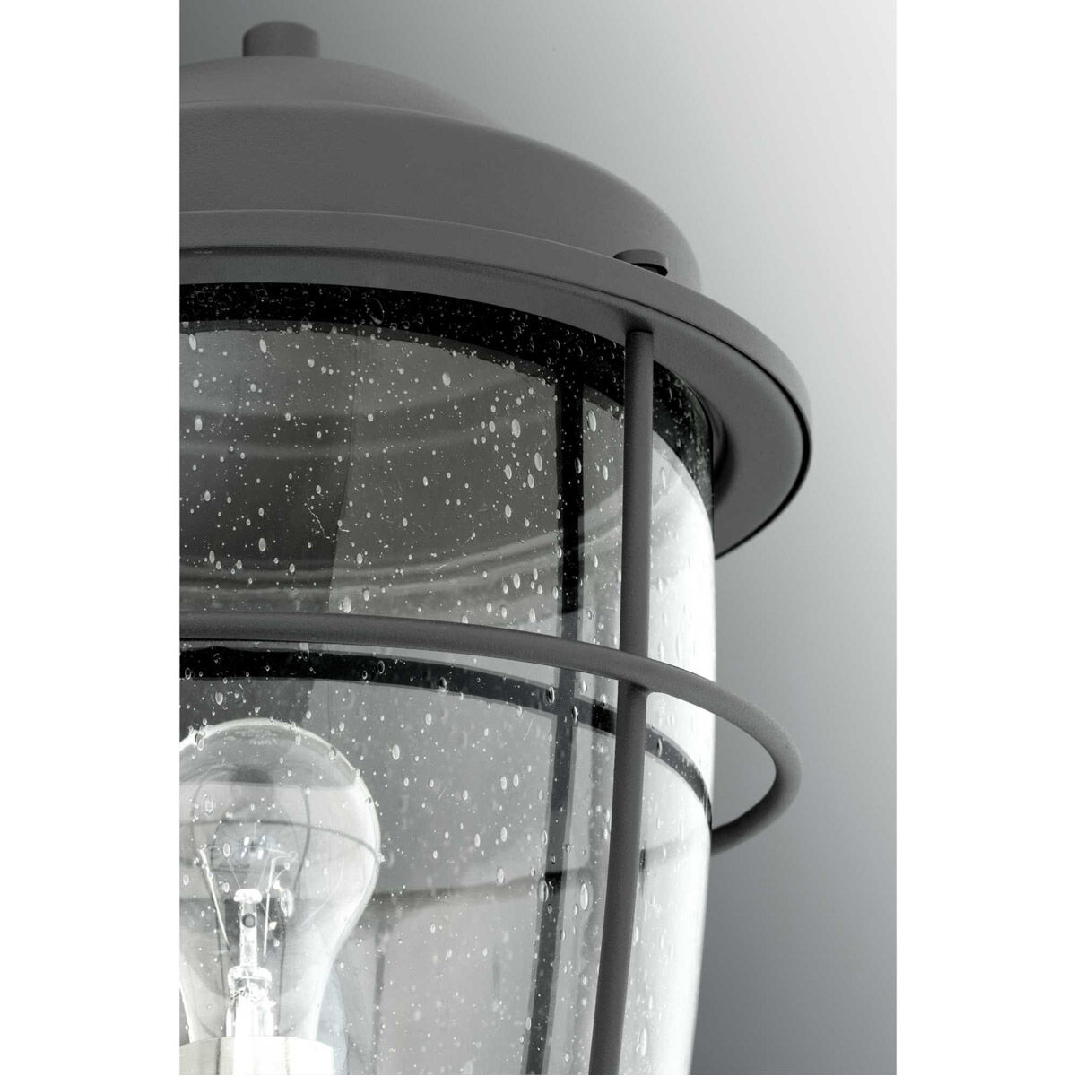 Flatts 1 Light 10.5 inch Textured Black Outdoor Hanging Lantern