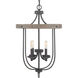 Camps Bay 4 Light 17 inch Graphite Foyer Pendant Ceiling Light