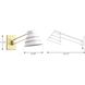 Railay Beach 22.5 inch 60 watt Brushed Brass Swing Arm Wall Sconce Wall Light, Design Series