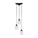 Maundays Bay 3 Light 10 inch Dark Rust Mini Pendant Ceiling Light